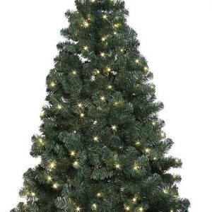 STAR TRADING Künstlicher Weihnachtsbaum »LED-Weihnachtsbaum „“Ottawa““, beleuchtet, indoor/outdoor IP44, ca.210 cm, 260 warmweiße LED`s, incl. Fuß«