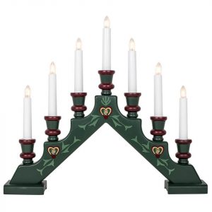 STAR TRADING Schwibbogen »Star Trading Lichterbogen Sara Tradition 7 x E10/34V/3W, gruen«