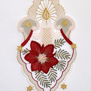 Stickereien Plauen Fensterbild »Kerzenschein«, (1 St.)