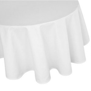 TextilDepot24 Tischdecke »runde Tischdecke aus 100% Baumwolle – Damast – Farbe weiß – diverse Größen«