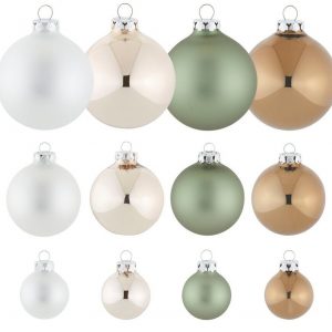 Thüringer Glasdesign Weihnachtsbaumkugel »Nature« (40 St)