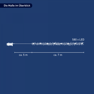 toom LED-Micro-Lichterkette 580 LEDs warmweiß 700 cm