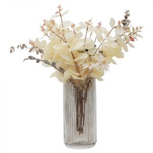 Vicbuy Dekovase, Glasvase, Ins Style handgefertigte kristallklare Blumenvase, Nordische minimalistische Blumenvase, Dekorative Vase, Römische…