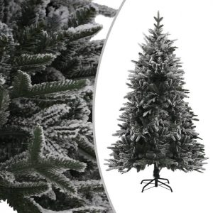 vidaXL Künstlicher Weihnachtsbaum »Künstlicher Weihnachtsbaum Beschneit Grün 120 cm PVC PE«