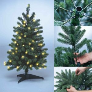 Xenotec Künstlicher Weihnachtsbaum »XENOTEC PREMIUM Weihnachtsbaum – helles Licht – künstlicher Weihnachtsbaum – mit LEDs – unechter Tannenbaum -…