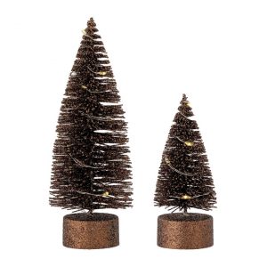 Bloomingville – Diddi Dekoweihnachtsbäume, braun (2er-Set)