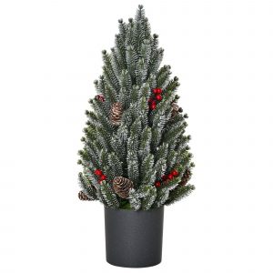 HOMCOM Künstlicher Weihnachtsbaum 27 cm x 27 cm x 47 cm