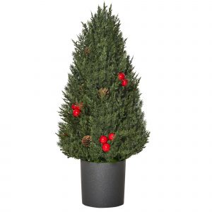 HOMCOM Weihnachtsbaum 27 cm x 27 cm x 47 cm