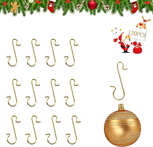 ❤️120 Stück Kugelaufhänger, Weihnachtskugel S-Haken, Christbaumkugeln  Aufhänger,Weihnachtsbaum Haken,Für Aufhängen Christbaumkugeln  Weihnachtsschmuck kaufen