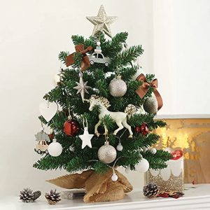 Mini Weihnachtsbaum Kleiner Weihnachtsbaum mit Beleuchtung Weihnachtsbaum Deko Kleiner Weihnachtsbaum Künstlich LED Tisch Weihnachtsbaum Geschmückt…