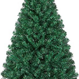 Yaheetech Künstlicher Weihnachtsbaum 127,5 cm (Ø ca.67cm) mit ca.330 Spitzen, PVC Tannenbaum, schwer entflammbar, inkl. Metall Christbaum Ständer,…