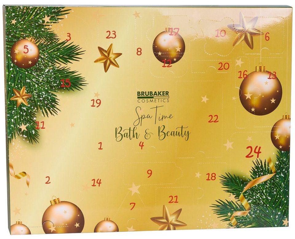 ️BRUBAKER Adventskalender XXL Beauty Adventskalender 2023 Gold 24 x