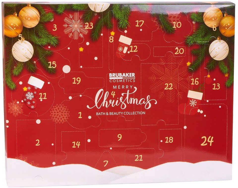 ️BRUBAKER Adventskalender XXL Beauty Adventskalender 2023 Rot 24 x