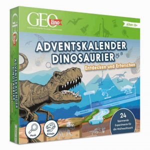 Franzis Adventskalender Franzis 67205 GEOlino Adventskalender Dinosaurier entdecken erforschen, 24 spannende Experimente zum Advent