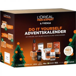 L’ORÉAL PARIS MEN EXPERT Adventskalender Adventskalender 2023 Männer Beauty -Exklusiv- 24 Pflege Kosmetik (24-tlg), Advent Kalender Mann, Weihnachtskalender Herren, Körperpflege
