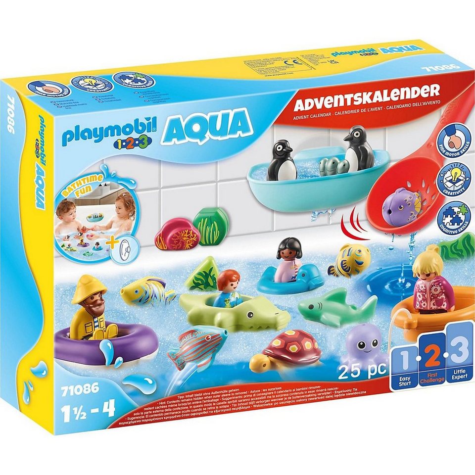 Playmobil® Adventskalender PLAYMOBIL® 71086 PLAYMOBIL® 1.2.3 AQUA: