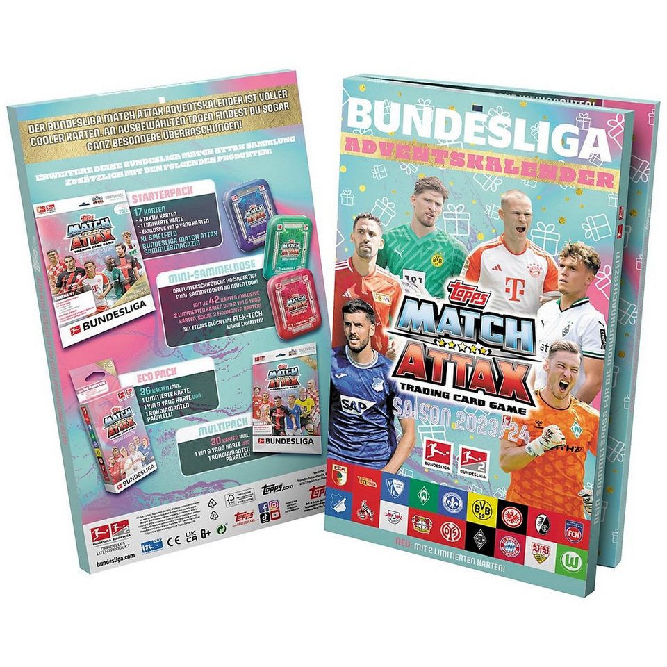 ️Topps Adventskalender Match Attax Bundesliga Adventskalender 2023/2024