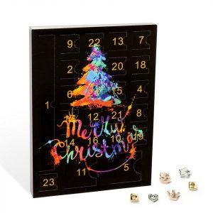 VALIOSA Schmuck-Adventskalender Merry Christmas Mode-Schmuck Adventskalender (24-tlg), 24-teilig (1 Set)