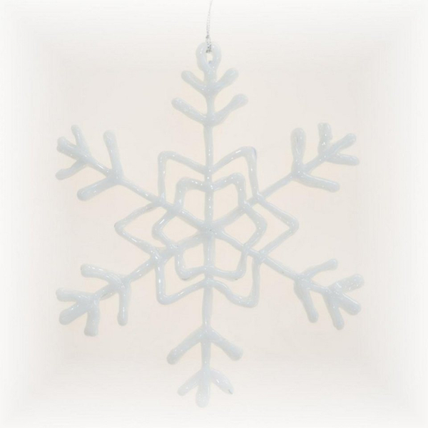 440s Christbaumschmuck »440s Eiskristall Schneeflocke Acryl-Hänger weiß« (1-tlg)