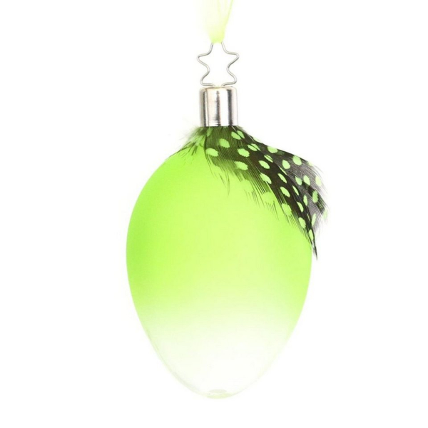 440s Christbaumschmuck »INGE-GLAS Oster-Hänger Ei WEIGHTLESS frühlings-gr« (1-tlg)