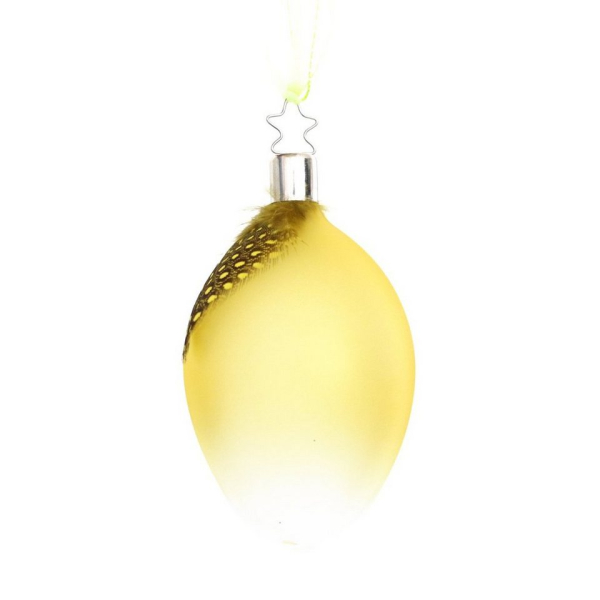 440s Christbaumschmuck »INGE-GLAS Oster-Hänger Ei WEIGHTLESS gelb« (1-tlg)