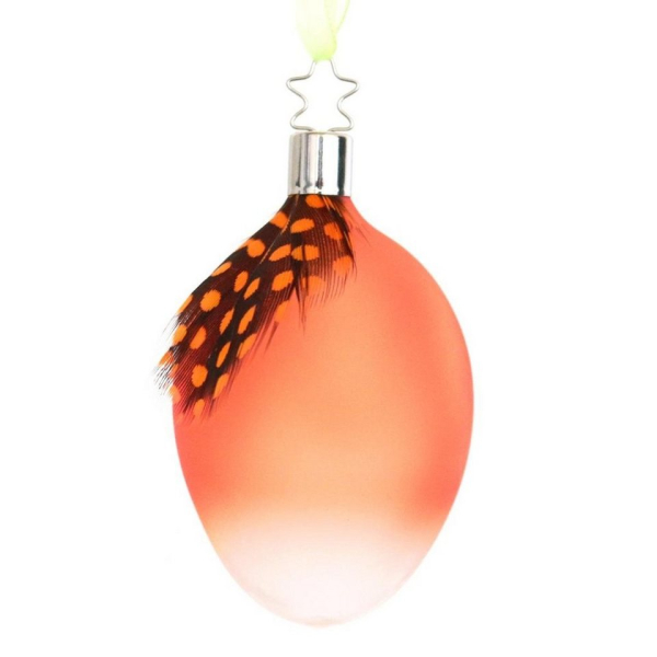 440s Christbaumschmuck »INGE-GLAS Oster-Hänger Ei WEIGHTLESS leuchtorange« (1-tlg)