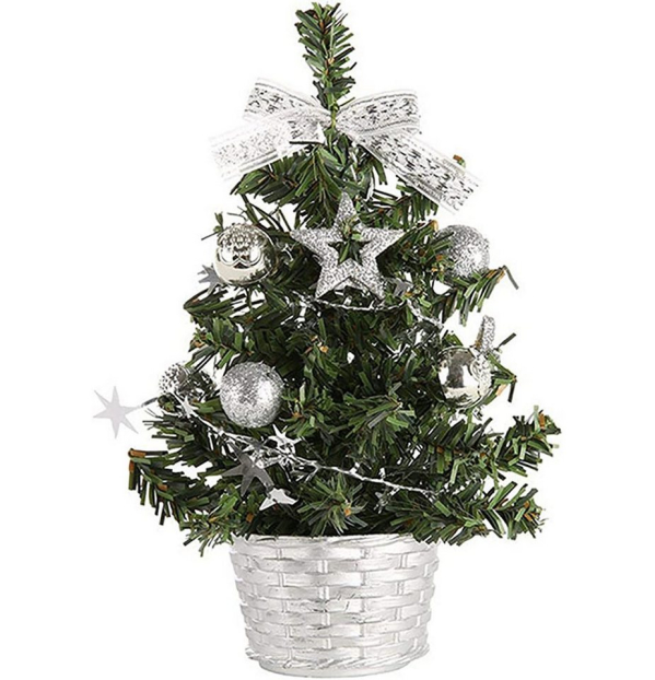AcserGery Künstlicher Weihnachtsbaum »Tisch-Weihnachtsbaum, 20 cm flammhemmender PVC-Tischdekorationsbaum, künstlicher Weihnachtsbaum für Zuhause,…