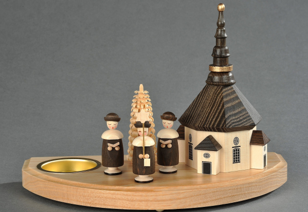 Albin Preissler Teelichthalter »Seiffener Kirche mit Kurrende«