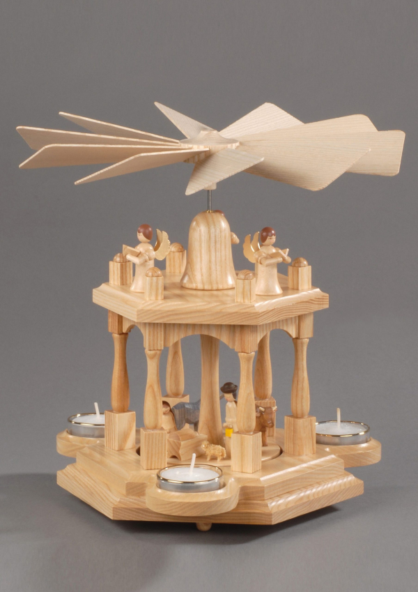 Albin Preissler Weihnachtspyramide »Christi Geburt«, 2 Etagen, Made in Germany