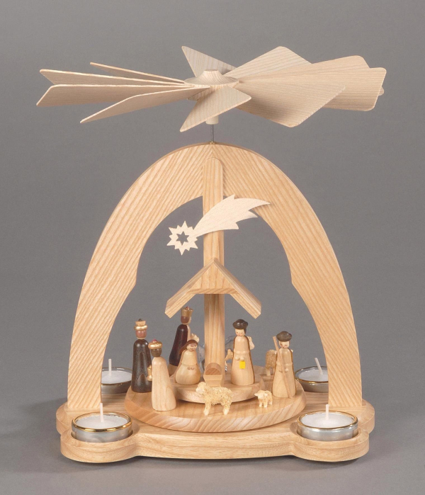 Albin Preissler Weihnachtspyramide »Tischpyramide – Christi Geburt«