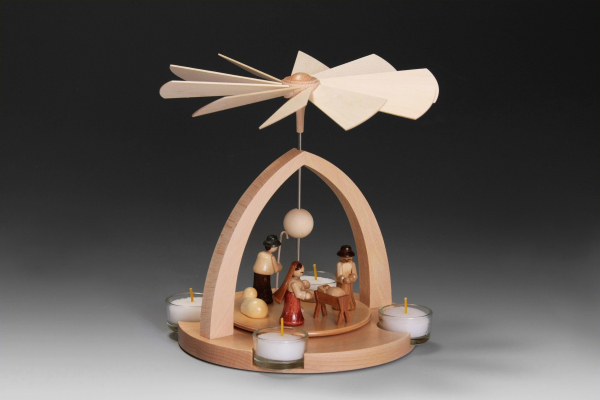 Albin Preissler Weihnachtspyramide »Tischpyramide – Christi Geburt traditionell«