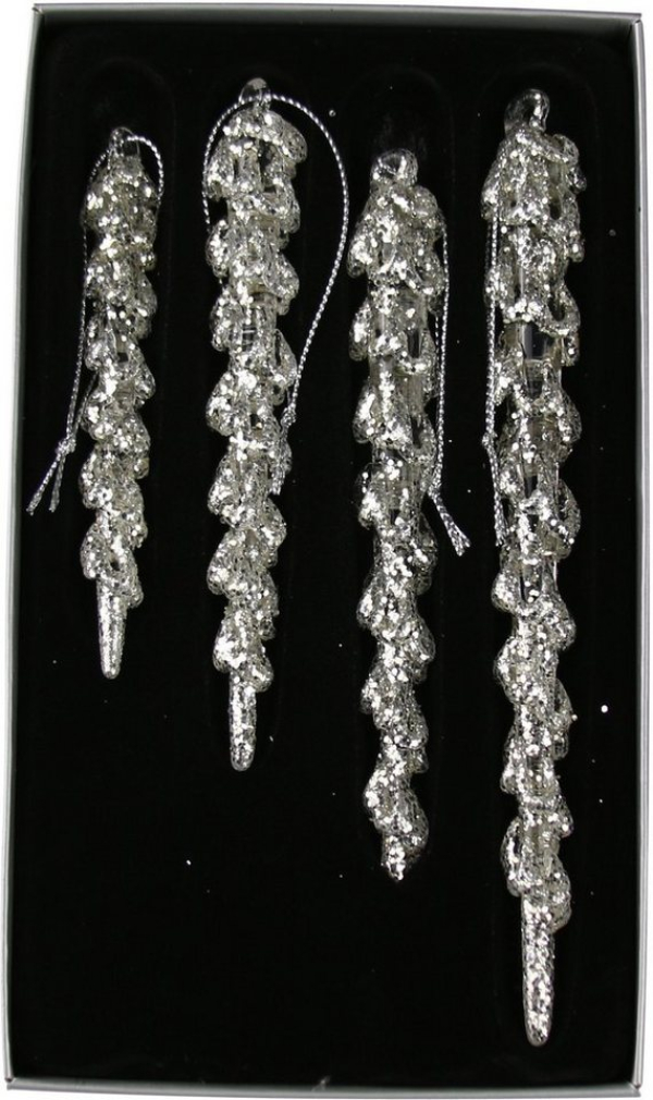 AM Design Christbaumschmuck (4-tlg), Zapfen aus Glas, Höhe ca. 10 cm bis 17 cm