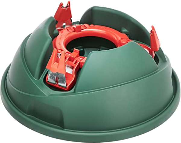 Amazon Basics Weihnachtsbaum-Ständer, Christbaumständer mit 1,2-l-Wasserbehälter, für echte Bäume bis zu einer Höhe von 2,8 m