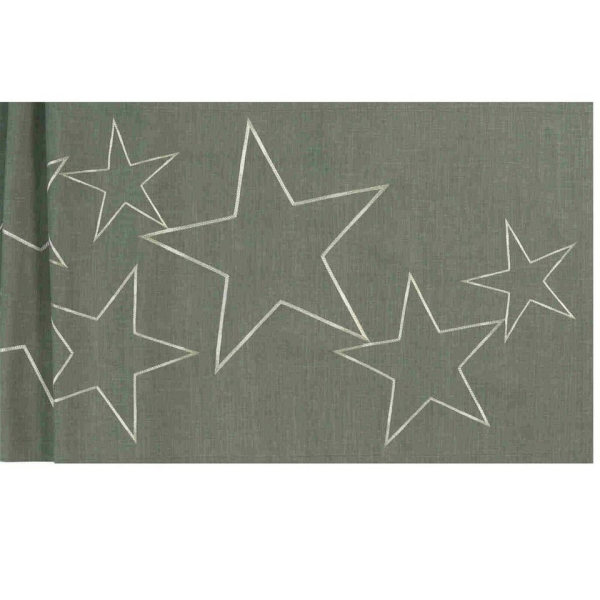 Annimuck Tischläufer »SANDER Tischläufer Starlet Loft in olivgrün 50 x 150 cm Weihnachten«