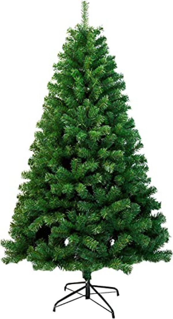 Ansobea Künstlicher Weihnachtsbaum 150cm mit Metallständer Material PVC ,Hochwertiger unechter Tannenbaum mit 350 Spitzen, für Innen und Außenbereich