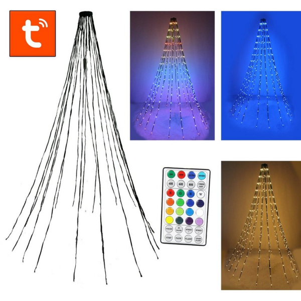 Arnusa LED-Lichterkette »Smarte Weihnachtsbaumbeleuchtung RGB effekte und viele Farben«, 304-flammig, für Innen und Außen