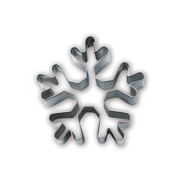 Ausstecher Edelstahl Schneeflocke 6cm