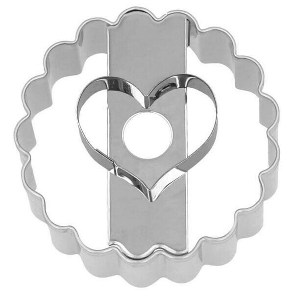 Ausstecher Linzer Herz 5 cm Edelstahl