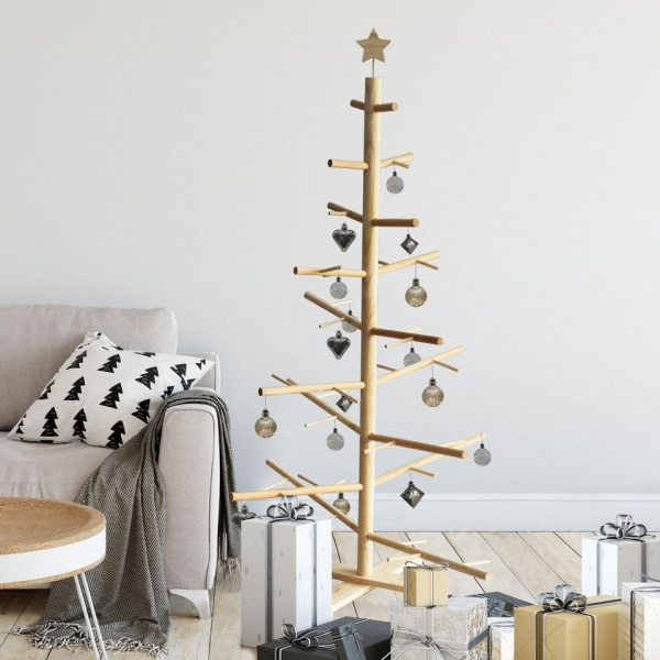AVANTEX Echter Weihnachtsbaum, Weihnachtsbaum aus Holz Tannenbaum Holz inkl. Tannenbaumspitze