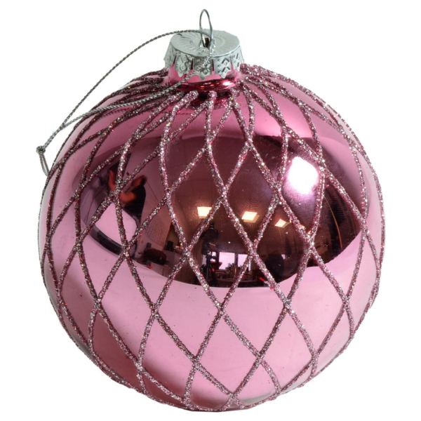 B&S Weihnachtsbaumkugel »Weihnachtskugeln Ø 10 cm aus Glas glänzend mit verschiedenen Oberflächenstrukturen und Farben«