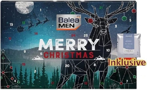 Balea Adventskalender Adventskalender 2023 Männer Beauty -Exklusiv- 24 Pflege Kosmetik, Advent Kalender Mann, Weihnachtskalender Herren Körperpflege