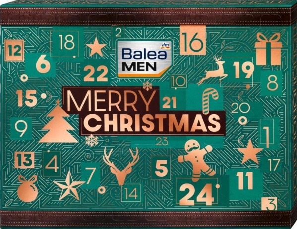 Balea befüllbarer Adventskalender Balea Adventskalender 2023 Beauty und Kosmetik für Herren Männer