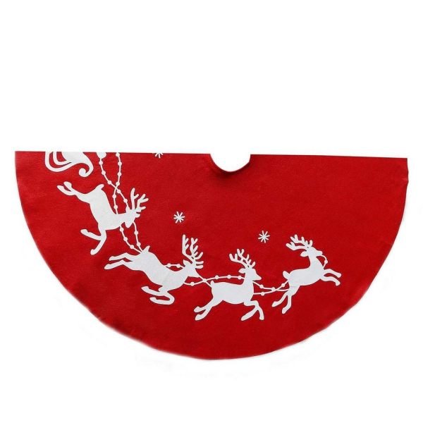 Baumteppich »40″ Santa’s Rentier Red Christmas Tree Rock«, AcserGery