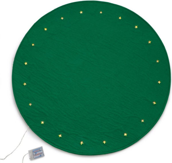 Baumteppich »Filzoptik«, rund, Höhe 4 mm, Ø 90 cm, mit LED-Beleuchtung