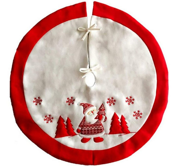 Baumteppich »Weihnachtsbaumfuß -Set Weihnachtsbaumrockdekoration 90 cm«, ELIAUK