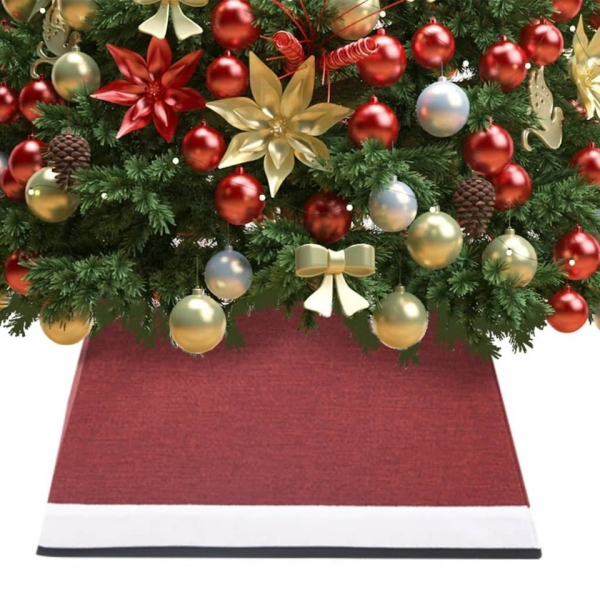 Baumteppich »Weihnachtsbaumrock Rot und Weiß 48x48x25 cm«, vidaXL