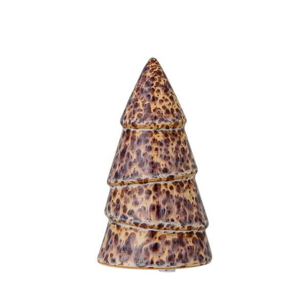 Bloomingville – Raei Deko-Weihnachtsbaum, Ø 7,5 x H 13 cm, braun