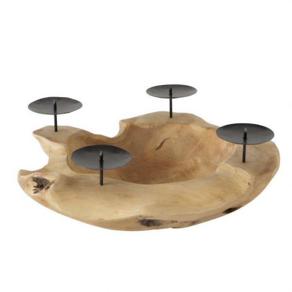 BOLTZE GRUPPE GmbH Tischkerzenhalter »Xmas Yulia 14cm Moderner Adventskranz für Stumpenkerzen«