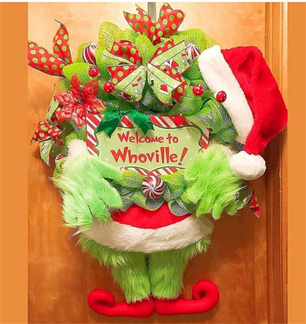 BOTRIBAS Girlande »Weihnachtskranz 33cm Künstlicher Türkranz Fantastischer Kranz Weihnachten Dekorative Girlande für Home Decor Ornamente Hängende…