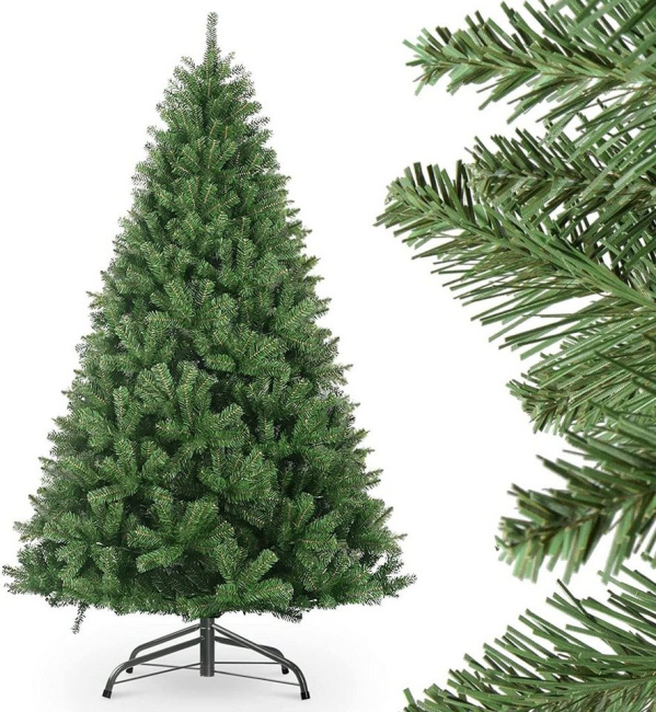 BOTRIBAS Künstlicher Weihnachtsbaum »Weihnachtsbaum künstlicher Tannenbaum Christbaum Metallständer Schneller Aufbau mit Klappsystem Material PVC…